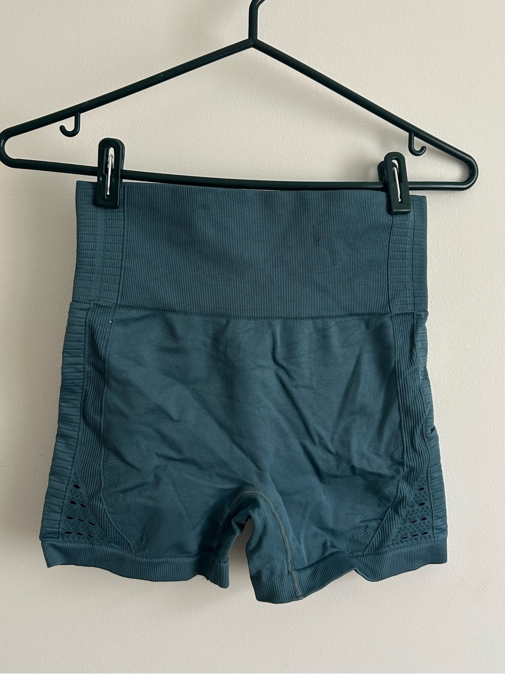 High-Waist Teal Women’s Performance Shorts